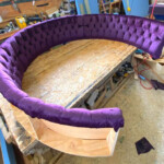 purple seating area