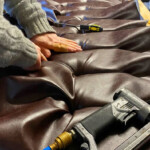 brown leather